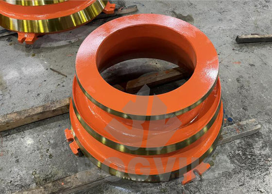Parti di usura con cono ad alto manganese GP100 con concavo, mantello, rivestimento della ciotola resistente all'usura