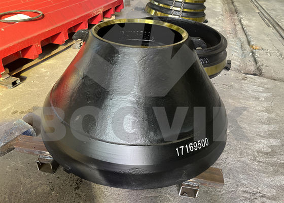 Parti di ricambio di trituratore a cono GP11F Mantello di rivestimento della scodella 814317171900 814317169500