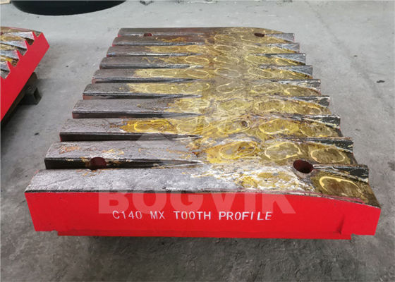 Manganese con inserto di cromo C140 mascella piastra 2-3 volte durata di vita rispetto al normale manganese Crusher Liners