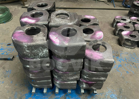 Parti di trituratrici metalliche, tappi e protettori per perni per il riciclaggio di rottami con buone prestazioni