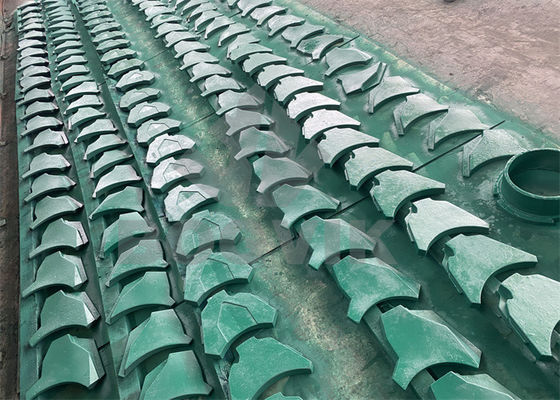 Buona resistenza all'usura Cr27% parti VSI Piastra di usura inferiore B96334141A per VSI Crusher