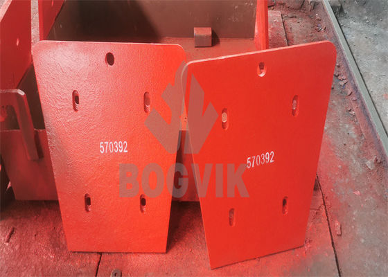 C105 Piastra per guance superiore 570392 con Mn18Cr2