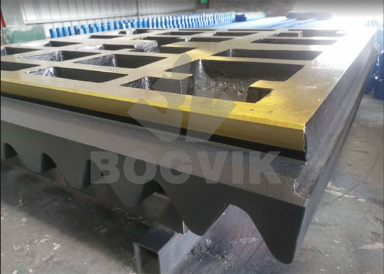 Placca fissata per la mascella con alto manganese C150 Jaw Liner MM0578984 con denti da cava